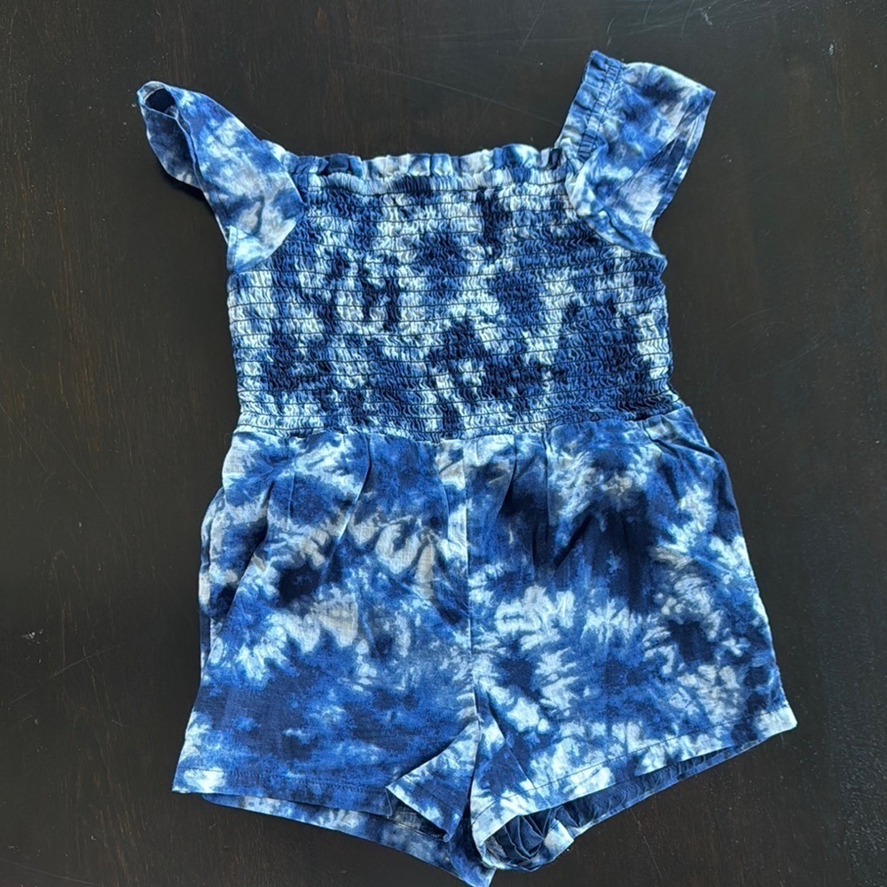 GAP Blue Tie-Dye Jumpsuit with Elasticated Fit